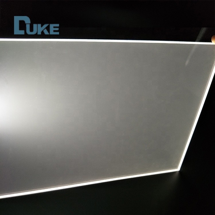Ομοιόμορφη διαπερατότητα φωτός ΝΑΝΟ LGP Edge Lit Smooth Surface Clear Acrylic Light Guide Plate