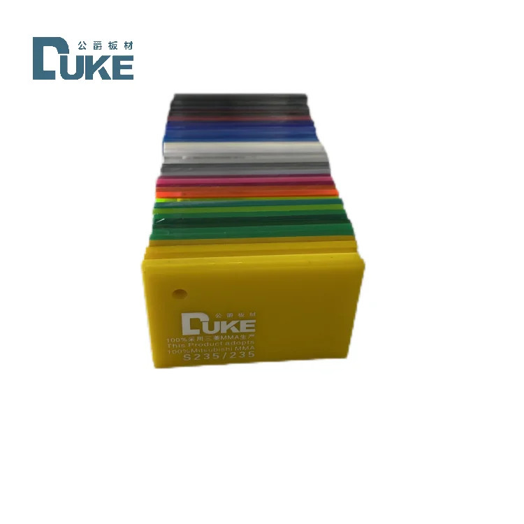 Duke 100% Virgin Mitsubishi Cast Acrylic Sheet Custom Πολυχρωματική μπανιέρα πλαστικό φύλλο ανταγωνιστική τιμή 12mm 5mm Κόψιμο MMA