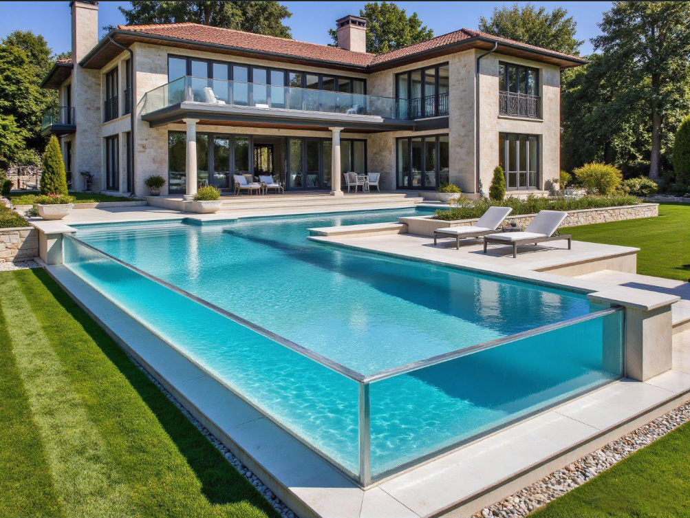 Υψηλής Ποιότητας Προσαρμοσμένου Μεγέθους Εξωτερική Ακρυλική Πισίνα Infinity Pool για Οικιακή και Εμπορική Χρήση