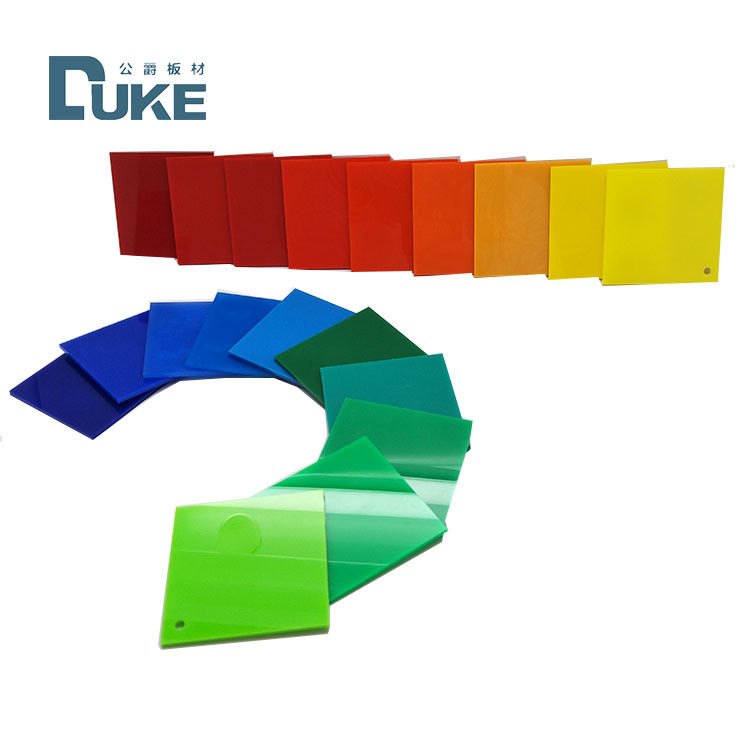 Φύλλο ακρυλικού Duke 100% παρθένου 2-40mm πάχους για διαφήμιση, προσαρμοσμένη χάραξη & κοπή χρωμάτων