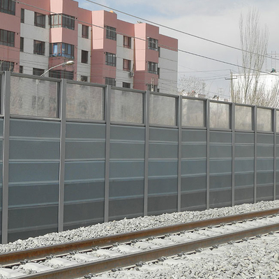 Κυρτός διαφανής Soundproof φρακτών εμποδίων θορύβου μορφής ακουστικός υγιής